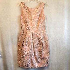 Eliza J Pink Floral Sleeveless Cocktail Mini Dress